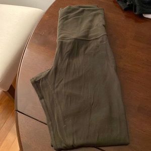 Olive green align 25 inch leggings